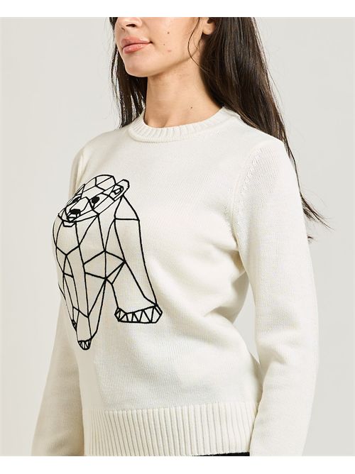 Maglione donna EA7 con applicazione decorativa EMPORIO ARMANI EA7 | 7W000700-AF17574M0159